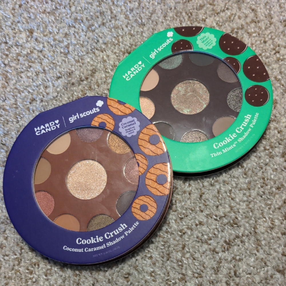 Hard Candy Cookie Crush "Coconut Caramel" & "Thin Mint" Eyeshadow Palettes